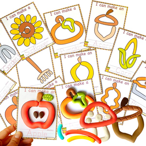 Kit de Masa para Modelar No Tóxica con Temática de Otoño, Juguete de Masa Hecho a Mano para Actividades de Aprendizaje Temprano - Product Image 1