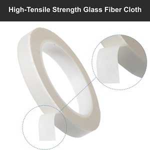 จีโอซี <span class=keywords><strong>260</strong></span> ° เทปผ้าใยแก้วทนความร้อนสูงชนิดซิลิโคนสำหรับงานพ่นทราย ปิดบังพื้นผิว และกระบวนการเคลือบด้วยอุณหภูมิสูง - Product Image 2