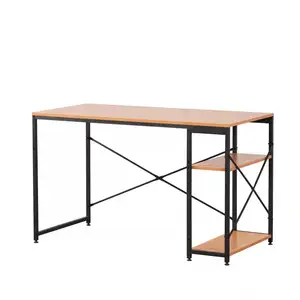 Wholesale Supply Office Furniture PB Material Metal Tube Office Desk Writing Table for Computer Desk