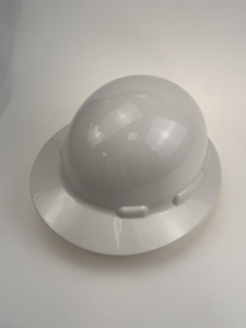 خوذة صلبة زرقاء على شكل V من البلاستيك ABS HDPE بدون فتحات وبدون واقي للوجه مع 6 نقاط تعليق للحماية الشخصية أثناء العمل - Product Image 3