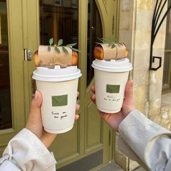 Customized Round White Pla Paper Cup 8 12 16 oz Disposable Hot Drink Packaging Coffee Cup with Black Lids