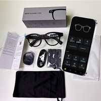 Gafas Inteligentes con Traducción IA, Transmisión en Vivo, Cámara de 13MP, Reconocimiento de Voz y de Imágenes, Video/Foto