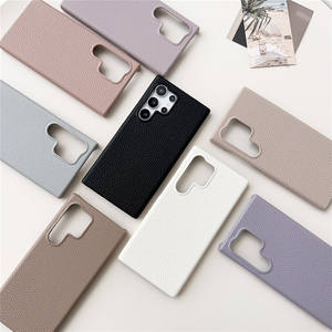 Coque de téléphone en cuir d'agneau d'affaires pour Samsung S25 S22 Plus S23FE S24 Ultra A55 A35 A25 A15 A54 A34 A24 A14 <span class=keywords><strong>A53</strong></span> A33 A13 <span class=keywords><strong>A22</strong></span> - Product Image 4