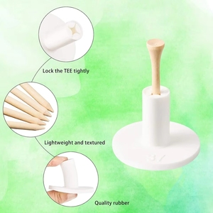 Lot de 5 supports de tee de <span class=keywords><strong>golf</strong></span> en caoutchouc souple à section transversale - Product Image 3