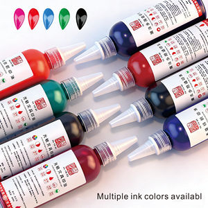 Tinta de Impresión Textil Premium de 100 ml <span class=keywords><strong>para</strong></span> <span class=keywords><strong>Sellos</strong></span> Fotosensibles, Tinta Lavable Resistente a la Decoloración <span class=keywords><strong>para</strong></span> Ropa de Algodón y Mezclas de Algodón - Product Image 1