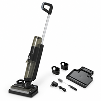 Aspirateur sans fil léger pour l'entretien des sols de toute la maison, avec 30 minutes d'autonomie, double réservoir d'eau, pour marbre, carrelage, bois