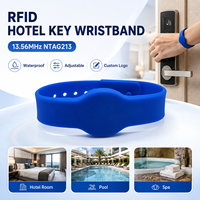 NFC Silikon-Armband 13,56MHz NTAG213 IP68 Wasserdicht Verstellbares Armband mit Eigenem Logo für Veranstaltungen, Schwimmbad, Fitness-Zugang OEM