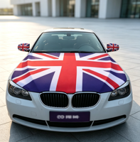 Drapeaux de rétroviseur de voiture en polyester 100% de qualité supérieure, logo personnalisé, drapeaux de décoration de voiture durables, livraison rapide