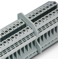 Bloc de bornes sur rail DIN WS 600V 15A, contact en laiton, isolation PA66, connexion par vis XLCF FR 1.5N pour armoire de commande