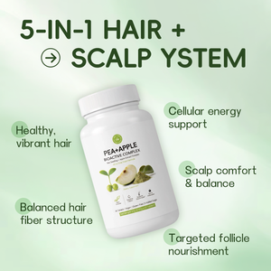 Konzentrierte Erbsensamenextrakt für Apfelstammzellen Kräuterergänzungsmittel Reich an Ballaststoffen Erwachsenen-Pillen für Haarwachstum und -pflege - Product Image 3