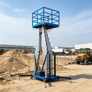 Plataforma Elevadora Retráctil Eléctrica <span class=keywords><strong>de</strong></span> Aleación <span class=keywords><strong>de</strong></span> Aluminio, Plataforma <span class=keywords><strong>de</strong></span> Trabajo Aérea <span class=keywords><strong>de</strong></span> 6 m <span class=keywords><strong>de</strong></span> Altura - Product Image 3