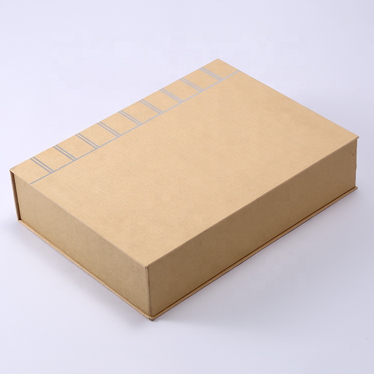 Factory OEM paper gift packaging book shape storage style box customized