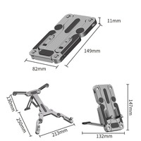Support pour ordinateur portable F5, support pour téléphone portable, support pour tablette, type pliable en alliage d'aluminium, conception reconfigurable, portable, tendance