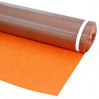 Rouleau de sous-couche en mousse EVA de 2 mm avec film PE brun, absorption acoustique, résistant à l'humidité, pour revêtements de sol en stratifié, bois dur et bambou