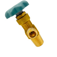 Vanne de cylindre de type clapet CGA540 en laiton fabriquée en usine pour O2/N2/Air PN15 DN4