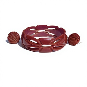 Newly Best Vintage Style Carved Flowers and Leaves Design Newly Acrylic Cuff Resin <b>Bangle</b> <b>Bracelet</b> Women's Jewelry for woman - Product Image 5