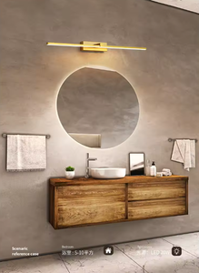 Gran oferta, lámpara frontal de espejo, maquillaje de baño, aluminio, moderno, dorado, negro, led, lámpara de pared de tocador - Product Image 6