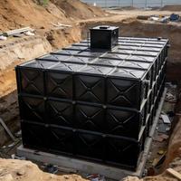 Réservoir d'eau souterrain modulaire en panneaux GRP enterré pour la récupération des eaux de pluie et l'incendie 1m³-1000m³