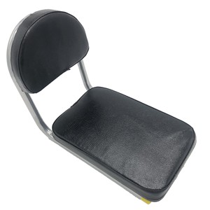 Dossier de siège de vélo avec appui-tête, siège arrière noir souple pour accessoires de vélo de montagne, confortable, unisexe, pour adultes - Product Image 1