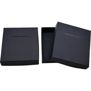 Boîtes cadeaux personnalisées en carton avec impression UV, couvercle et base noirs, pour bijoux, ceintures en cuir, emballage de luxe - Product Image 3