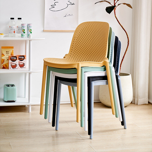 <span class=keywords><strong>Sillas</strong></span> <span class=keywords><strong>de</strong></span> Comedor Nórdicas Minimalistas Modernas para el Hogar, <span class=keywords><strong>Sillas</strong></span> <span class=keywords><strong>de</strong></span> Restaurante con Respaldo para Adultos, <span class=keywords><strong>Sillas</strong></span> <span class=keywords><strong>de</strong></span> Plástico Huecas para Ocio - Product Image 5