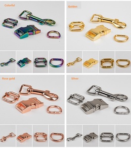 Paduan seng bahan besi warna emas cincin kuat sisi rilis logam gesper kait logam untuk taktis kerah anjing - Product Image 5