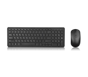 Ensemble clavier et souris sans fil 96 touches coloré silencieux de haute qualité avec piles AAA touches multimédia pour la maison d'affaires de bureau - Product Image 1