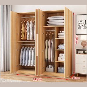 <span class=keywords><strong>Armadio</strong></span> Guardaroba Moderno in Legno con Ante Scorrevoli Bianco per Bambini e Ragazzi, Mobili Semplici per Camera da Letto, Dimensioni Personalizzabili per la Casa - Product Image 4