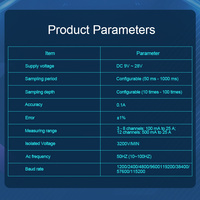 Module de détection de transformateur de courant AC Modbus RTU RS485 8 canaux AoShangMing
