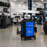 Machine d'alignement de roues 3D portable de type cabine, haut de gamme, industrielle, pour l'entretien des pneus de véhicules, modèles mondiaux disponibles
