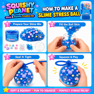 DIY Slime <b>Squishy</b> Stress Ball Kit Make Your Own Squeeze <b>Toy</b> 3 Themes Sensory Fidget Set for Kids OEM Custom Gift - Product Image 5