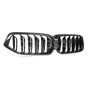 Grille de calandre noire en fibre de carbone sèche à double lamelle pour BMW Série 6 GT G32 M Sport M Tech 630i 640i <span class=keywords><strong>2018</strong></span> +. - Product Image 1