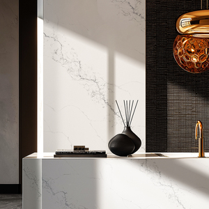 Runpin Finished Polished Artificial Quartz Stone Big Slab Kitchen <strong>Countertop</strong> Interior Decor Wholesale Price Project Supply - Product Image 3