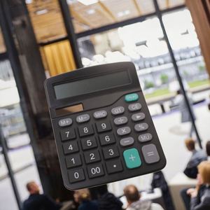 Custom Logo Printed <b>Metal</b> <b>Panel</b> Calculator Dual Power Large <b>Screen</b> Button 12-Slot Computing Machine Solar Battery Backup - Product Image 3