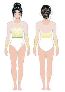 <span class=keywords><strong>Justaucorps</strong></span> de Ballet long pour filles de haute qualité avec manches courtes et accessoire en strass <span class=keywords><strong>justaucorps</strong></span> de gymnastique en Spandex - Product Image 4