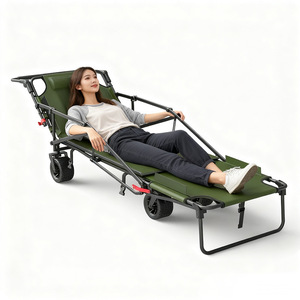 Carrito de <span class=keywords><strong>Playa</strong></span> Plegable Versátil de Nueva Llegada al por Mayor de Fábrica, Carrito de Picnic con Silla Reclinable Convertible - Product Image 6