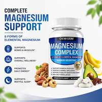 Complément Alimentaire Marque Blanche : Capsules de Magnésium Complexe 8-en-1, 1000mg par Portion, pour le Sommeil et le Soutien Musculaire