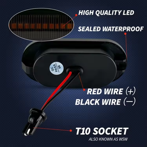 Luz LED Dinámica de Señal de Giro Lateral, Luz Intermitente Secuencial, Conector T10, Accesorios de Iluminación para Automóviles, para VW Focus Fiesta Seat - Product Image 3