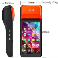 Terminal de point de vente Android 13 8 cœurs 4G H10 H8C H5 Caisse enregistreuse Machine de point de vente portable avec système logiciel de restaurant en stock