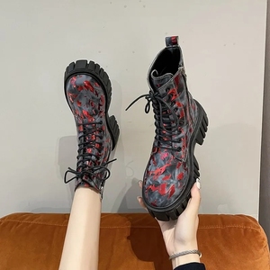 Baskets montantes femmes bottines automne sport dames chaussures vulcanisées plate-forme toile bottes Femme <span class=keywords><strong>Basket</strong></span> Femme - Product Image 3