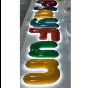 Letras LED 3D con Acabado de Pintura Horneada del Fabricante Original, Letrero LED Personalizado, Letras Esféricas Iluminadas - Product Image 1