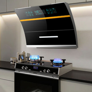 Двухмоторная вытяжка для кухни отеля, большой сенсорный экран, Электрический вентилированный воздушный дымоход для домашнего использования, вилка США - Product Image 5