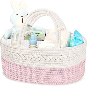 Cesta de Almacenamiento Multiusos Ecológica de Cuerda de Algodón Moderna, Organizador Decorativo Tejido para Ropa, Juguetes, Lavandería y Uso Doméstico - Product Image 2