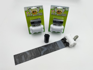 Custom Eco-Friendly Black 2-Roll Portable <b>Dispenser</b> Leak-Proof and Strong Odor Sustainable EPI Plastic Dog Waste Disposal - Product Image 5