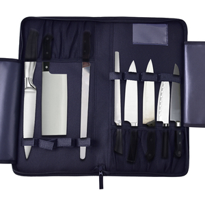 Sac de transport rembourré pour couteaux de cuisine avec logo personnalisé, étui de rangement de cuisine imperméable, sac de voyage professionnel en <span class=keywords><strong>cuir</strong></span> pour couteaux de chef - Product Image 4