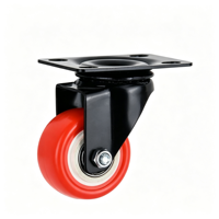 Vente directe usine – Roulettes de frein 1,5/2/2,5/3 pouces pour meubles, en polyuréthane/fer, directionnelles/universelles pour bureau