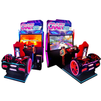 Machine de course de voiture de machine de simulateur de course d'arcade à jetons avec la vidéo d'écran