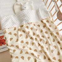 Nouveau modèle de bavoir pour bébé, respirant et chaud, doux, couverture de sieste apaisante pour bébé