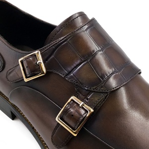 Chaussures Oxford pour hommes en cuir véritable de haute qualité, faites à la main, avec double bordure, logo personnalisé, marque originale, légères et faciles à enfiler - Product Image 6