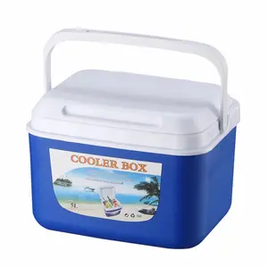 Plastic Geïsoleerde Ice Cooler Outdoor Ice Box Draagbare Bier Kan Drinken Koelbox